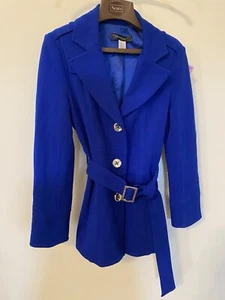 Cache Contour Collection Women's Royal Blue M Coat Jacket - Picture 1 of 12