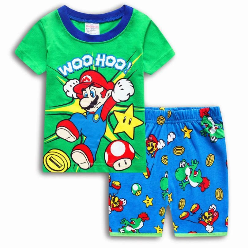 Nuevo con etiquetas Super Mario niños niños pijama 100% algodón camiseta top pijama ropa de dormir nuevo Foto 1 de 1