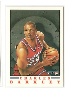 Charles Barkley 1991-92 Fleer Pro-Visions #3 76ers Basketball Card - NRMT - Picture 1 of 2