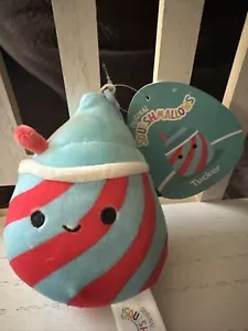 Squishmallows 3.5" Tucker Slurpie Suave Rayas Slushie Bebida Clip Peluche Nuevo con Etiquetas - Imagen 1 de 2