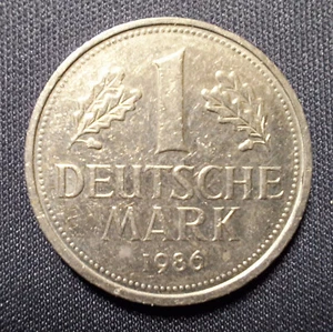 RFA 1 DM monedas 1986 F - 1991 D - monedas de coleccionista - en buen estado - Imagen 1 de 4