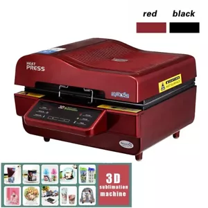3D Vacuum Heat Press Machine Transfer Sublimation Phone Case Plate Mug Cup Print - Picture 1 of 11