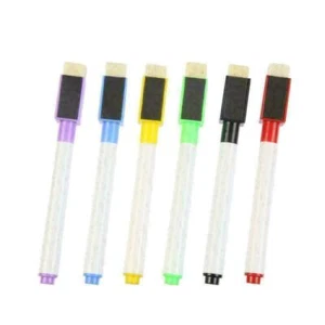 1pcs Black White board Marker Dry Pen With Eraser Easy Price Lid Black Low . - Picture 1 of 11