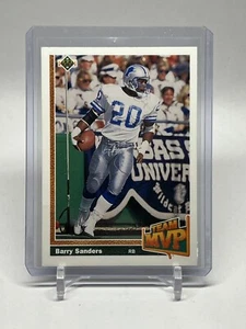 1991 Upper Deck NFL #458 Barry Sanders Team MVP - Picture 1 of 2
