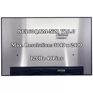 NE160QAM-NZ1 V18.0 16" 4k 3840×2400 40pines 120Hz Repuesto Pantalla LCD Portátil - Imagen 1 de 2