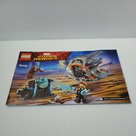 Lego 76102 Marvel Super Heroes Thor's Weapon Quest INSTRUCTION BOOK MANUAL ONLY