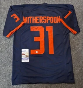 MAGLIA FIRMATA ILLINOIS FIGHTING ILLINI DEVON WITHERSPOON AUTOGRAFATA JSA COA - Foto 1 di 3