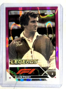 2023 Topps Chrome Formula 1 F1 #196 Alain Prost Fuchsia Lava Refractor /250 - Picture 1 of 2