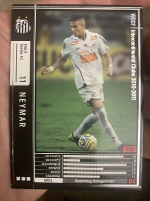 2010-11 Panini Sega WCCF Neymar Jr Santos rare black rookie card RC  - Image 1 of 4