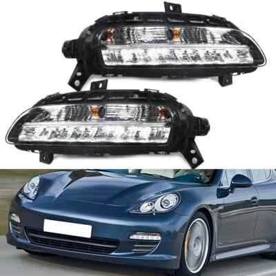 Par de luces antiniebla LED diurnas para Porsche Panamera 2010-2013 Foto 1 de 4