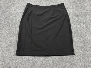Eileen Fisher Mini Skirt Size PM Petite Medium Black Short Viscose Blend Office - Picture 1 of 8