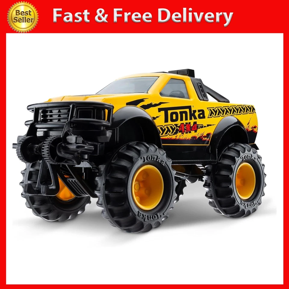 Tonka Steel Classics 4x4 Pickup Truck Toy Construction Vehicle Gift for Kids Boy