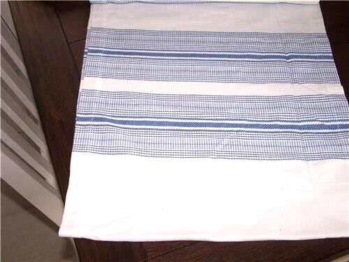 Williams Sonoma Table Runner Hatched Striped Table Runner 16" x 108" Cotton NEW - Image 1 of 1