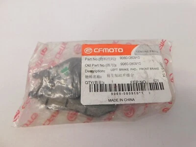 S36T1 9060-080910 New CFMoto UForce ZForce 500 600 Front Brake Pads 2011-16 AE - Image 1 of 3