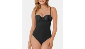 Tanga para mujer Leonisa cintura extra alta esculpida panty - negro talla M nuevo con etiquetas - Imagen 1 de 2