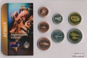 Münzen Nightingale Island 2011 Stgl./unzirkuliert Kursmünzen 1/2 Pence bis 25 Pe - Bild 1 von 1