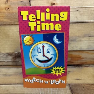 Telling Time Watch N Learn Ages 3 - 6 VHS VCR Video Tape Used - Picture 1 of 4