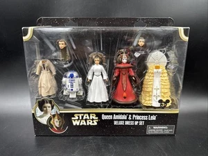 STAR WARS QUEEN AMIDALA & PRINCESS LEIA DELUXE DRESS UP SET R2-D2 Disney Parks - Picture 1 of 4
