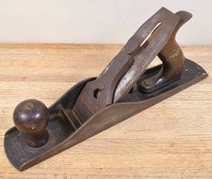 Antique STANLEY BAILEY No 5 Wood Plane Planer - Smooth Bottom, Nice Handles - Picture 1 of 18