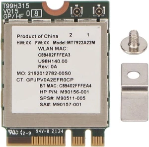 Annadue MT7922 Wi Fi 6E Wireless Network Card 2400Mbps 2.4G/5G Bluetooth 5.2 - Bild 1 von 2