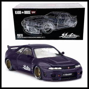 MINI GT x KAIDO HOUSE 163 Nissan Skyline GT-R R33 Active Carbon R V2 New Diecast - Picture 1 of 8