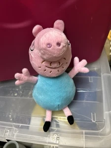 Peppa Pig SOFT DADDY PIG 10" Plush STUFFED ANIMAL Toy 2022 - Picture 1 of 2