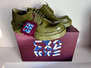 $365 NIB CAMPER LAB Vamonos Blucher Derby Shoes Olive EU 39 US 8.5-9 FREE SHIP - Picture 1 of 9