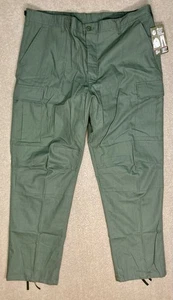 Pantalone Rothco militare BDU uomo XL regolare verde oliva grigio cargo cotone ripstop - Foto 1 di 15