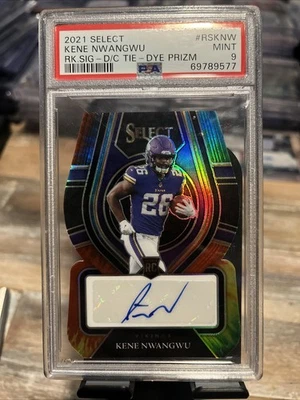 2021 Panini Select - Rookie Signatures Kene Nwangwu #RS-KNW Tie-Dye Prizm /25 - Image 1 of 3