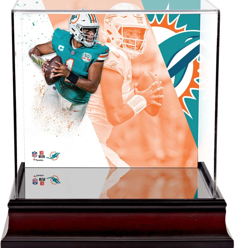 Estuche Mini Casco Tua Tagovailoa Miami Dolphins Deluxe Foto 1 de 1