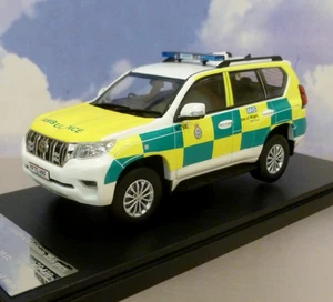 VITESSE 1/43 2018 TOYOTA LAND CRUISER PRADO UK AMBULANCE SERVICE NHS IOW 29428 - Picture 1 of 6