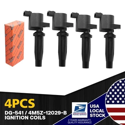 New Durable 4Pcs Ignition coils For Ford EcoSport 2009-2012 DG-541 4M5Z-12029-B - Image 1 of 4