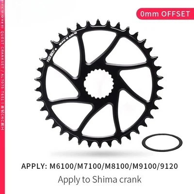 Plato ancho estrecho montaje directo 32-42T desplazado 0 mm para Shimano M6100 Foto 1 de 4