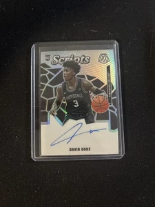 2021-22 Panini Chronicles Mosaic DAVID DUKE Prizm Silver AUTO RC Nets /99 - Bild 1 von 2