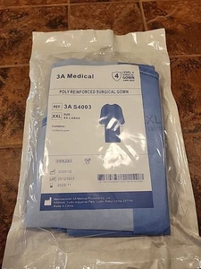 Lot of 10 Size XXL ~3A Medical Poly Reinforced Surgical Gown ~Level 4 Disposable - Picture 1 of 7