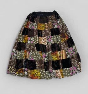 Vibrant & Colorful Patchwork Maxi Skirt Free Size (12-20) Boho Gypsy Peasant - Picture 1 of 10