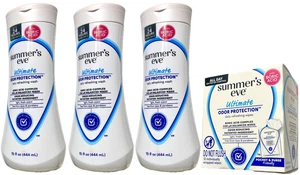 Summer's Eve Ultimate Odor Protection Daily Refreshing Feminine Wash &Wipes-4PK - Picture 1 of 2
