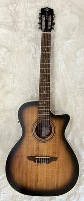 Luna Art Vintage Nylon Solid Top Acoustic Electric Guitar New - #ART V NYL E - Image 1 of 4