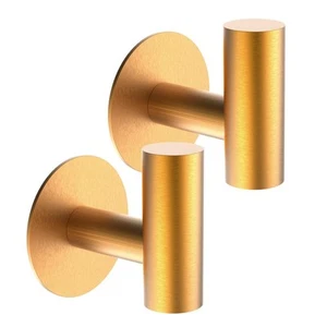 Wall Towel Hooks for Bathrooms, Coat/Robe Hook Gold Stainless Steel Heavy Dut... - Picture 1 of 7