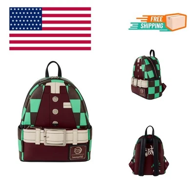 Loungefly Aniplex Demon Slayer Tanjiro Kamado Cosplay Mini Backpack - Image 1 of 4