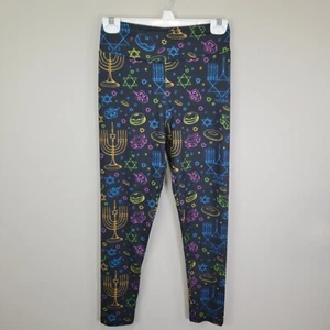 Leggings al tobillo Dren Designs Hanukkah poliéster spandex altos y con curvas - Imagen 1 de 7