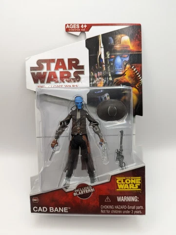 Hasbro 2009 Star Wars The Clone Wars CW22 CAD BANE 3.75" Inch Figure Cover
