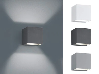 Moderne Outdoor Wandleuchten Up and Down für draußen LED Terrassenlampen Würfel - Bild 1 von 4