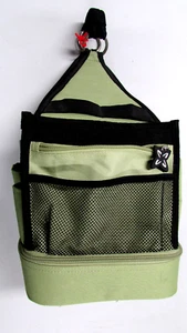 The Original Tote-ally Cool On-the-Go Tote Green Black Pockets ZipOut Bag - Picture 1 of 8