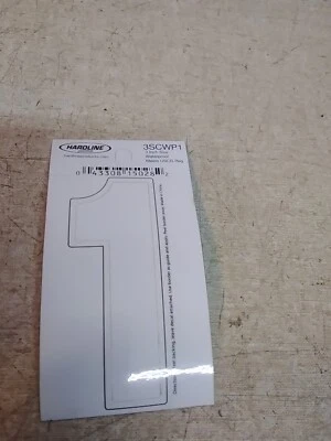 Lot of 10 Hardline Self Adhesive Boat Sticker 3SCWP1 Number 1 3" Waterproof - Image 1 of 2