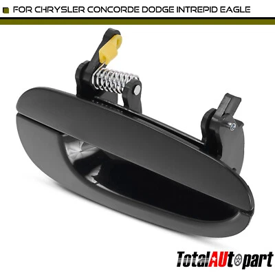 Black Exterior Door Handle for Chrysler New Yorker Dodge Intrepid Rear Passenger - Image 1 of 4