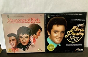 Two Sets 1978 "Memories of Elvis" & 1977 "The Elvis Presley Story" 10 LP Record - Picture 1 of 11