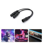 1PC 3-Pin XLR Male to Dual XLR Female Cable Y Cord Microphone Splitter Cable