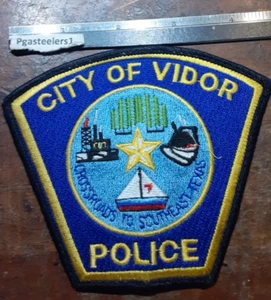 (pgasteelers1) Toppa uniforme polizia Vidor, Texas NUOVA.🌠 - Foto 1 di 3