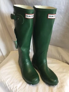 Hunter Original Wellington Boots Wellies Festival Green Uk 3 - Picture 1 of 6